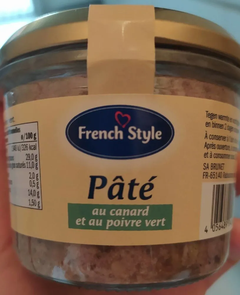 Pâté au canard et au poivre vert