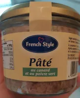 Pâté au canard et au poivre vert
