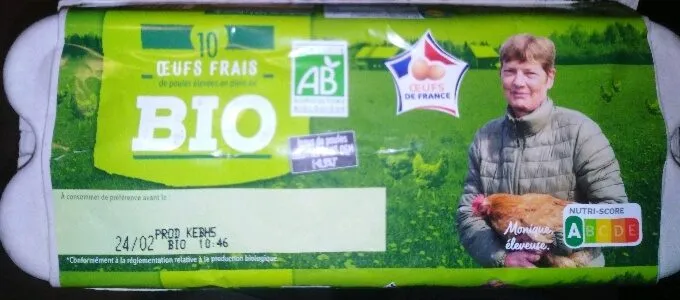 Œufs frais bio x10
