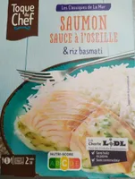 Saumon sauce à l oseille et riz basmati