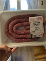 salsiccia luganega di suino arrotolata