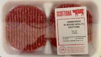 Hamburger di bovino adulto scottona