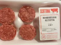 Mini hamburgher di bovino adulto scottona