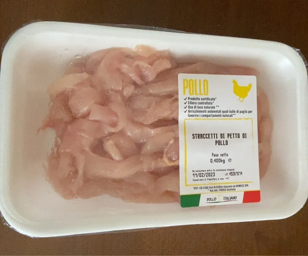 Straccetti di petto di pollo
