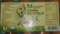Huevos frescos de gallinas criadas en suelo