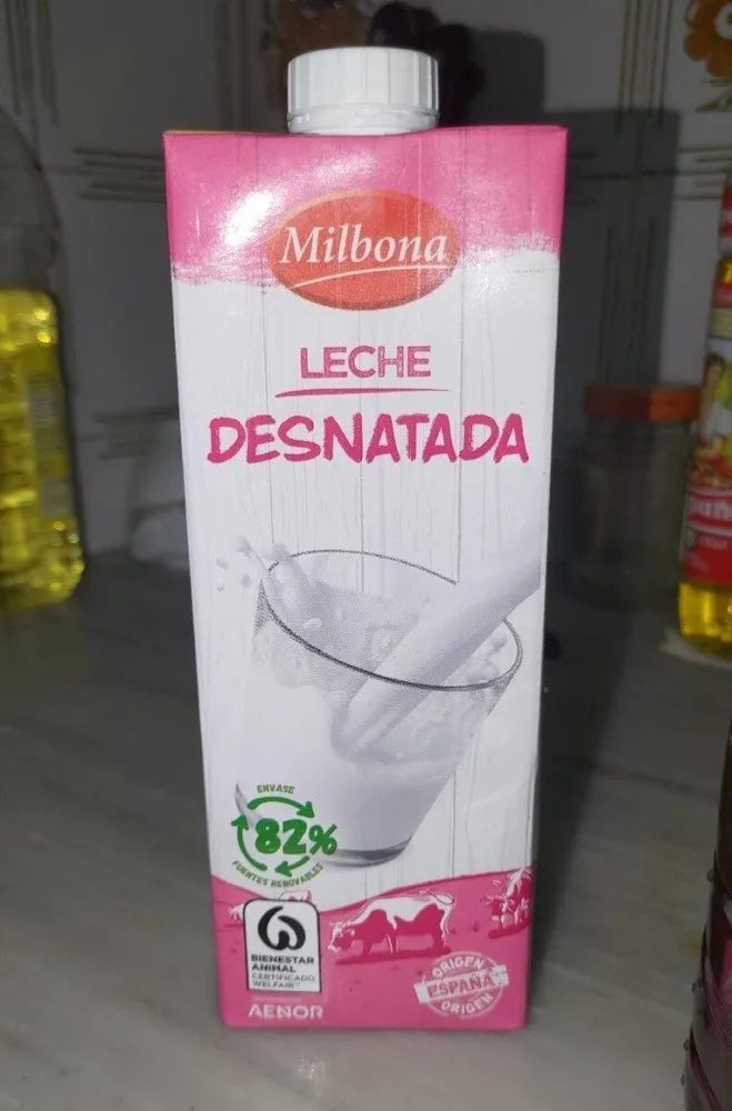 Leche Desnatada Milbona