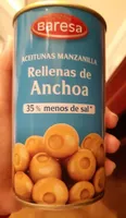 Aceitunas manzanilla rellenas de anchoa