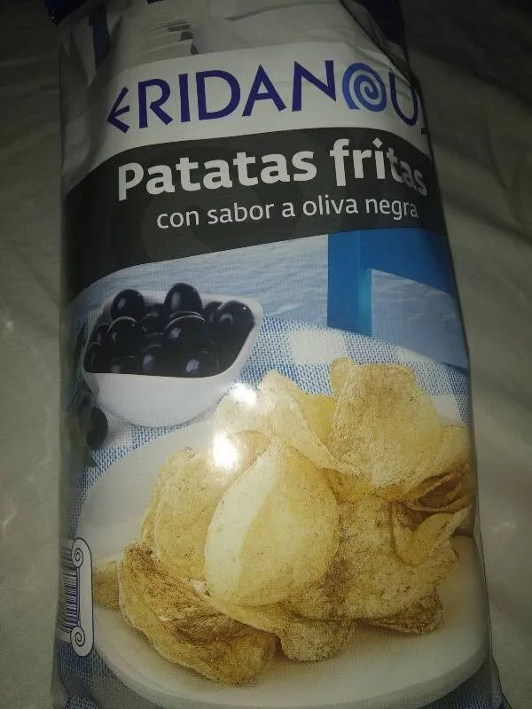 Eridanous patatas fritas sabor oliva negra