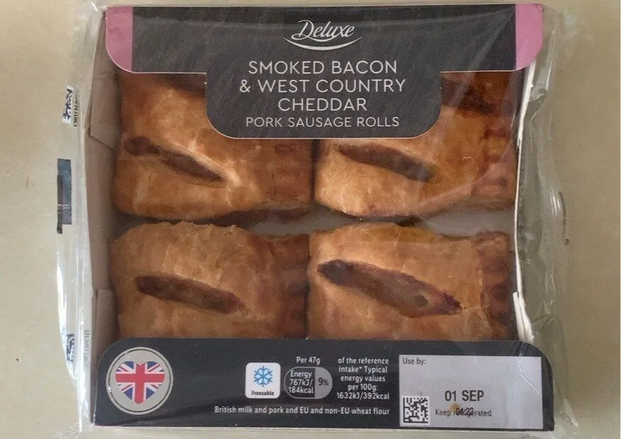 Smoked bacon and West Country cheddar