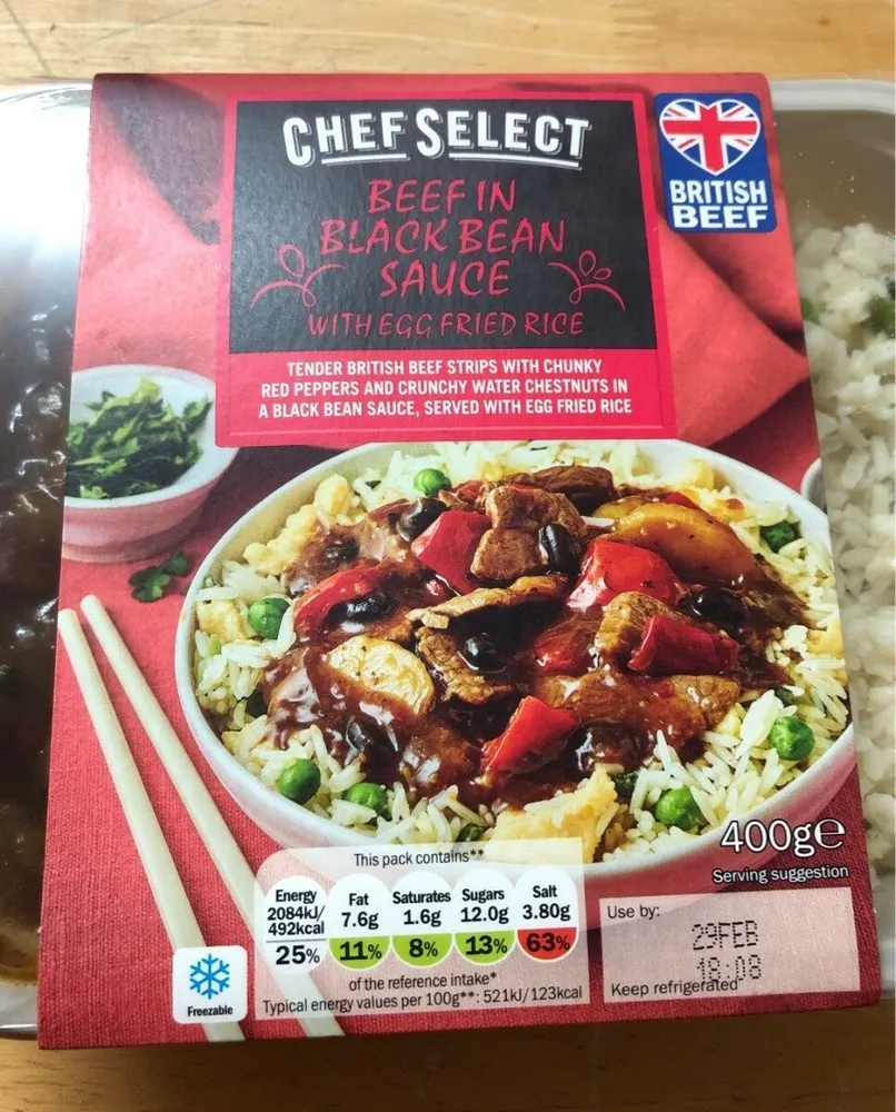 Beef in black bean sauce
