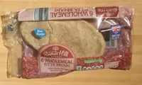 Wholemeal pitta breads