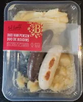 Duo de boudins avec purée et compote