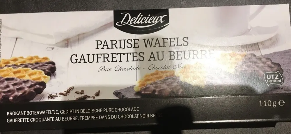 Gaufrettes au beurre Chocolat noir