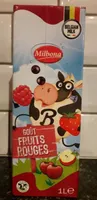 Boisson lactée goût fruits rouges