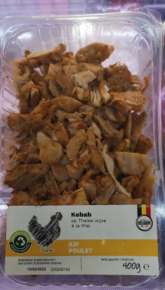 Kebab poulet à la thai