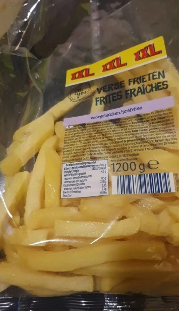 Frites fraiches xxl