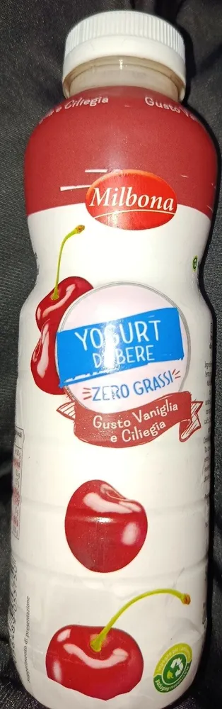 Yogurt da bere Vaniglia e ciliegia