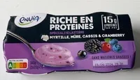 Specialite laitière Myrtille Mûre Cassis