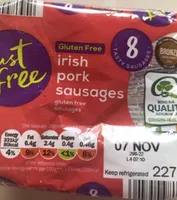 8 Irish gluten free pork sausages