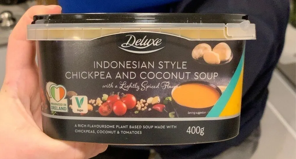 Indonesian style chickpea and coconut soup