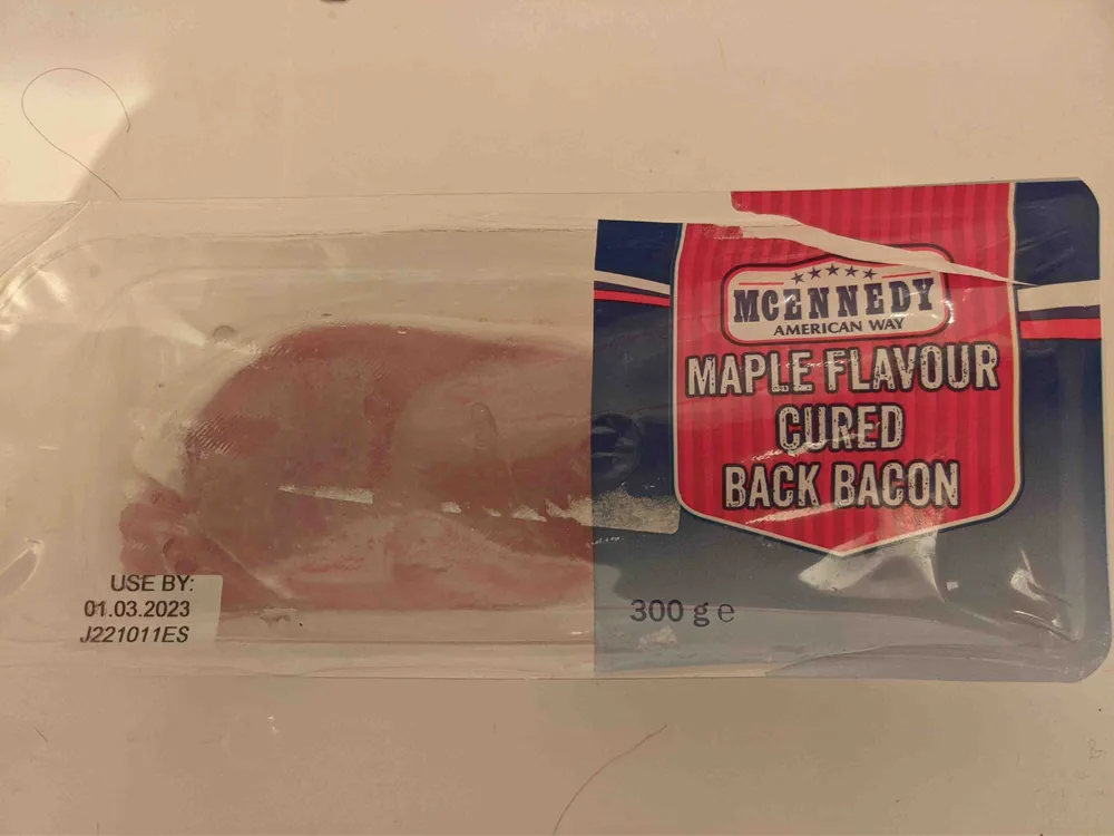 Maple Flavour Cured Back Bacon