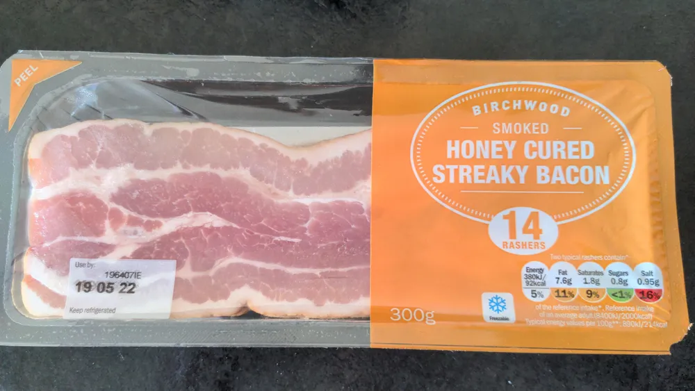Honey Cured Streaky Bacon