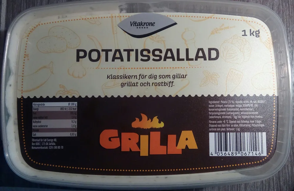 Vitakrone Potatissallad