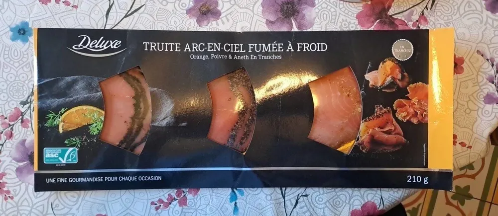 Truite arc-en-ciel fumée a froid