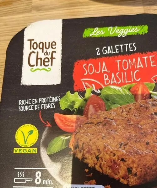 Galettes soja tomate  basilic
