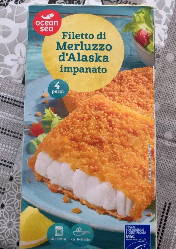 Filetto di merluzzo d’Alaska impanato