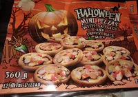 Halloween mini pizzas