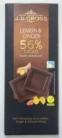 Edel-Zartbitter 56% Limone-Ingwer