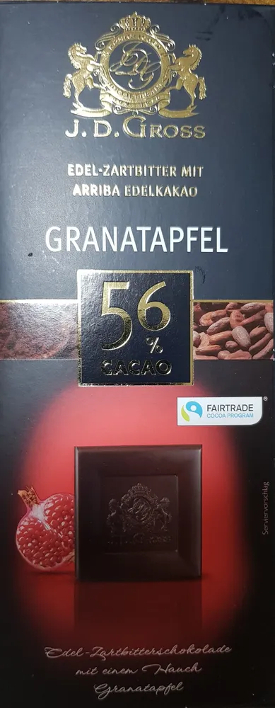 Edel-Zartbitter Granatapfel 56%