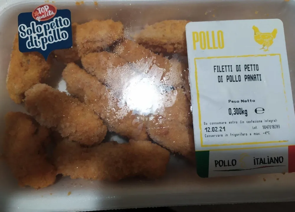 Filetti di pollo panati