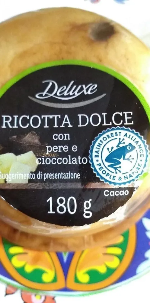 Ricotta Dolce con pere e cioccolato
