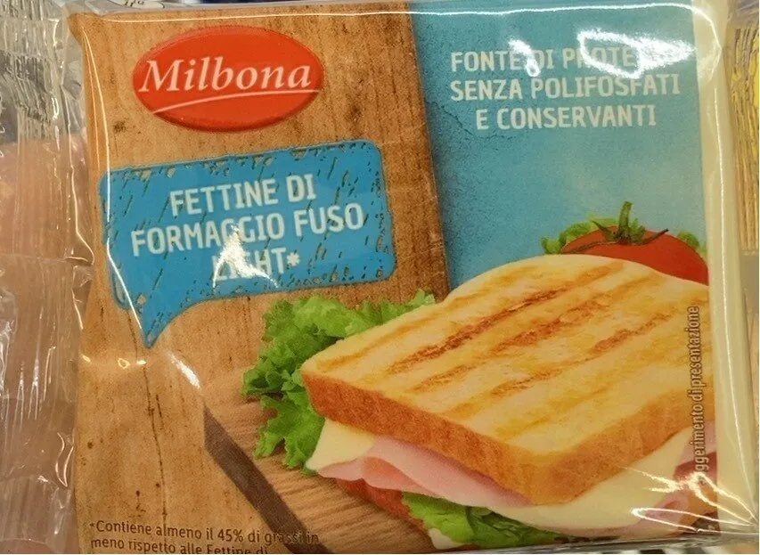 Fettine di formaggio fuso light