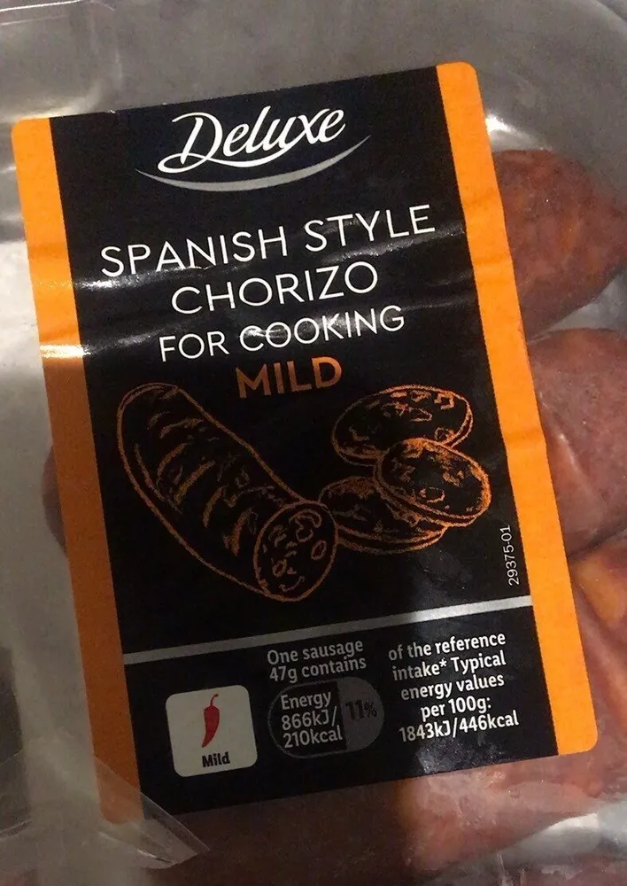 Spanish style chorizo (mild)