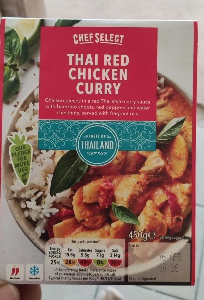 Thai red chicken curry