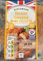 Breaded chicken mini fillets