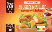 Nuggets de Poulet, sauces curry & barbecue