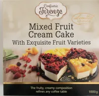Mixed fruit cream cake