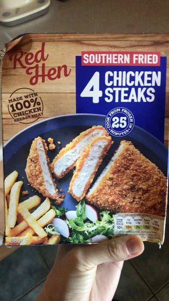 4 Chicken Steaks Southern Fried