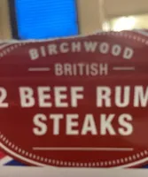 2 beef rump steaks