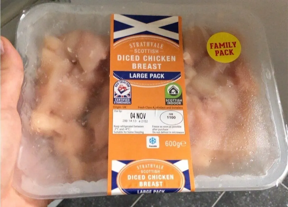 Diced chicken breast