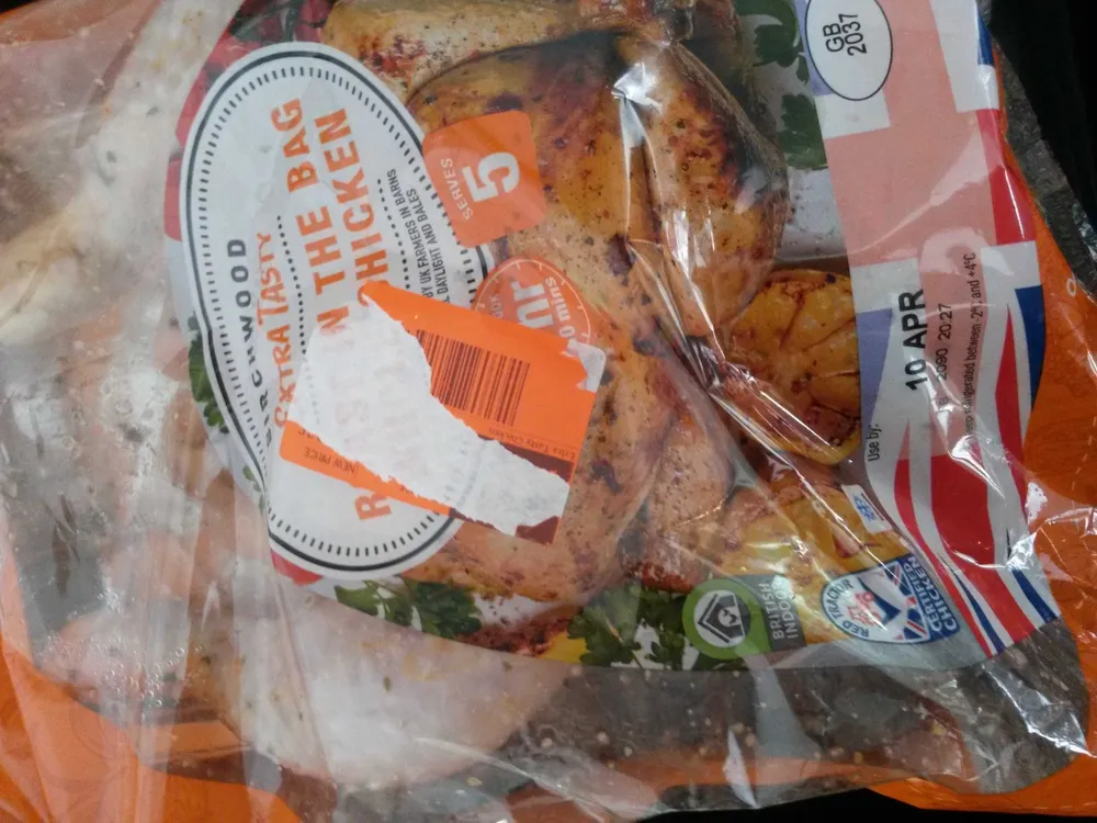 Roast in the bag whole chicken