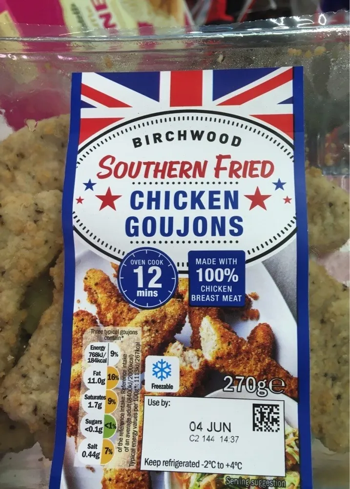 Southern fried chicken goujons