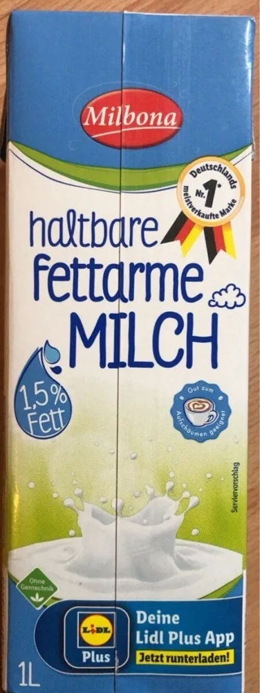 Haltbare Fettarme Milch