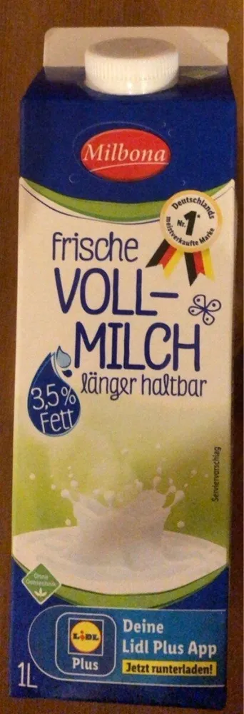 Frische Vollmilch, länger haltbar