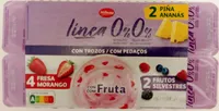 Yogur desnatado trozos 0%