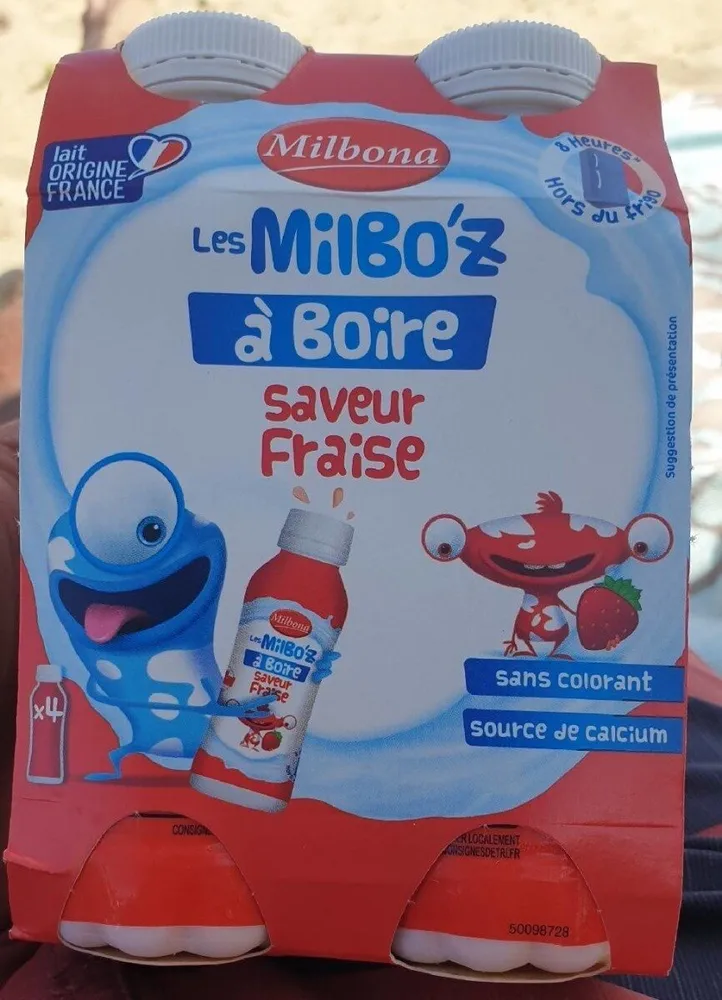 Les Milbo'z à boire saveur fraise